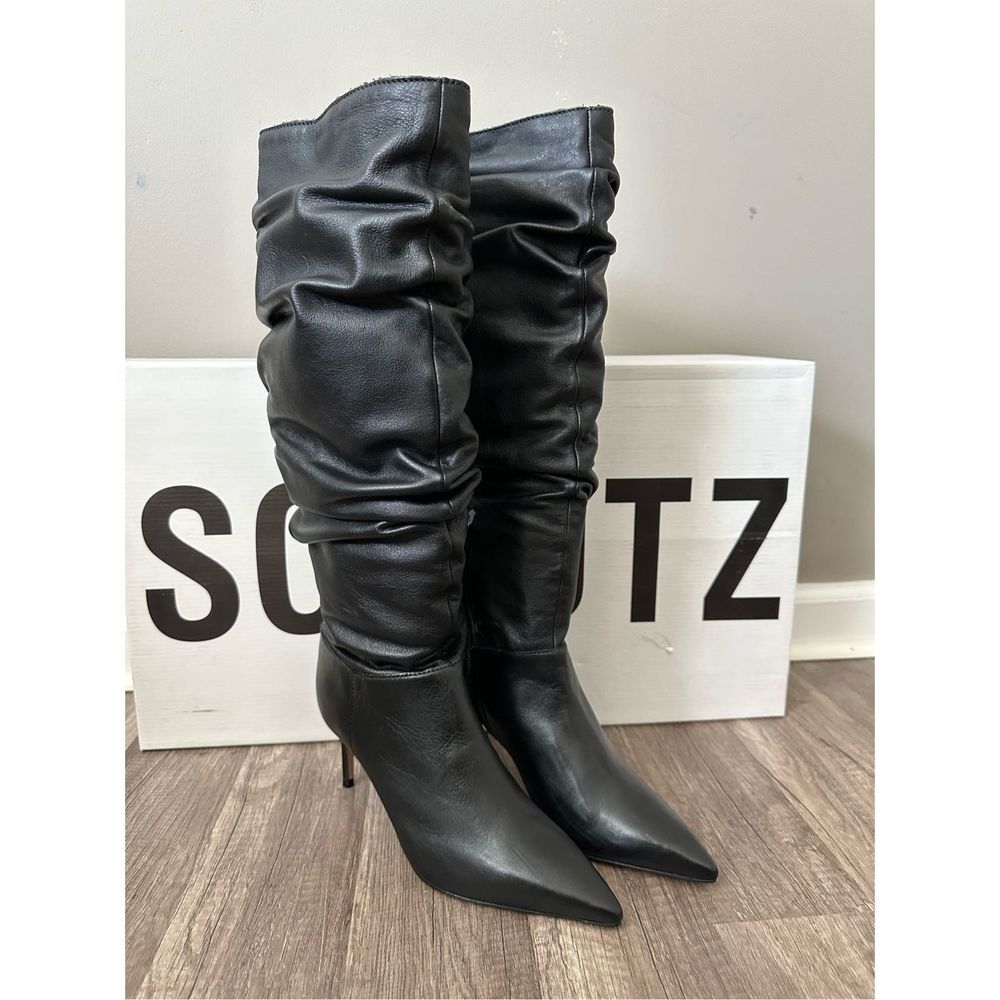 Schutz Ashlee Slouchy Leather High Boot Size 5.5 $198 - Picture 6 of 11